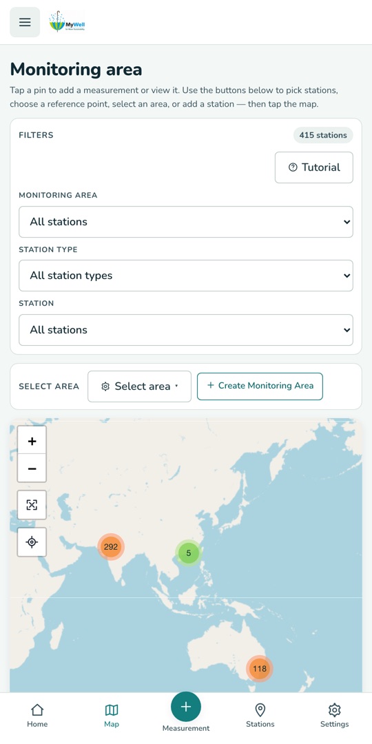Find stations anywhere on the map